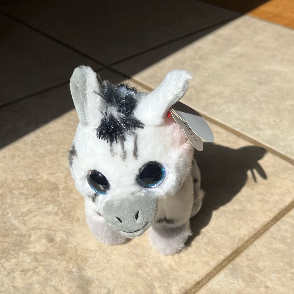 Stripes zebra plushie from Ty beanie boo